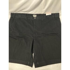 St Johns Bay Comfort Stretch Flat Front Shorts Black 50‎